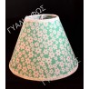 Κωνικό αμπαζούρ  σιελ daisy 20cm