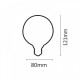 Λάμπα LED E27 Filament G80 8watt