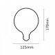 Λάμπα LED E27 Filament G125 8watt