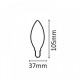 Λάμπα LED E14  C37 7watt
